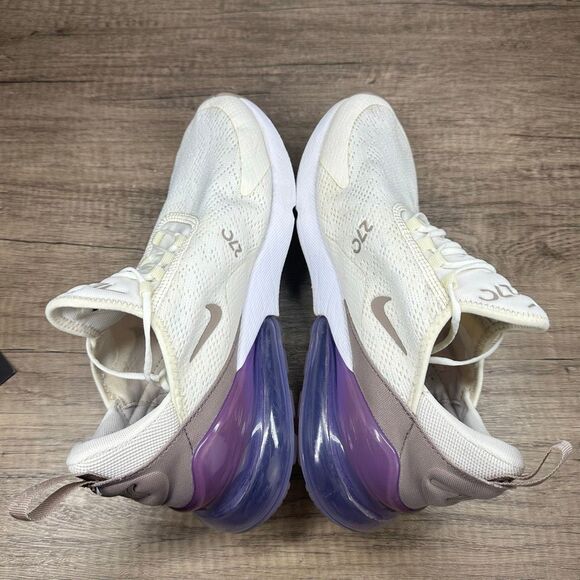 Nike~Women’s~Air Max 270 Sail Pumice Space Purple/Cream Running Shoes~Size 9 - Picture 6 of 8